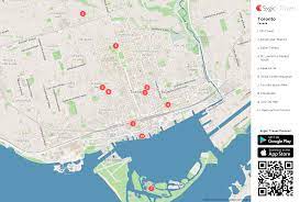 Toronto Street Map Pdf Toronto Printable Tourist Map | Sygic Travel