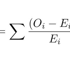 The Formula For Chi Square Statistic