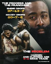 The big man looks like his MVP self again, moving with a fluidity that  seemed lost last year. With Embiid anchoring the paint and the Sixers  winning five of their last six,