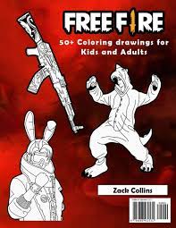 Free printable fire truck coloring pages. Free Fire Coloring Book 50 Coloring Drawings For Kids And Adults Characters Weapons Skins Other Collins Zack 9798698432531 Amazon Com Books
