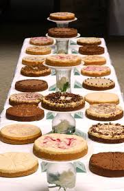 Cheesecakes Instead Of Cake Etc It Definitely Fits Me Haha I Could Get The Cheesecake Fa Cheesecake Wedding Cake Dessert Bar Wedding Wedding Cheesecake Bar