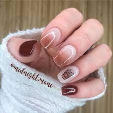 Coffee Mani Tutorial With Scrub Ombre And Water Decal Best Acrylic Nails Dipped Nails Ombre Nails