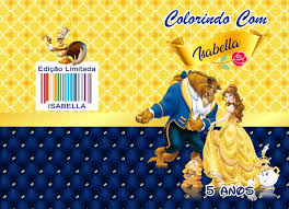 A bela e o principe. Revistinha De Colorir A Bela E A Fera No Elo7 Correas Festas D23d88