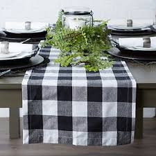 Black Buffalo Check Table Runner 72 In In 2020 Buffalo Check Table Runner Design Imports Table Runners