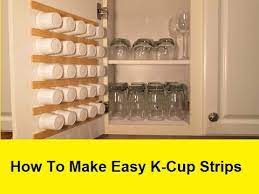For a less permanent solution, silverware trays also work well in a spare drawer. How To Make Super Easy Space Saving Keurig Cup Storage Youtube