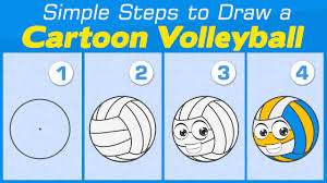 Choose your favorite volleyball drawings from 336 available designs. Over The Net Easy Steps To Draw 3 Different Volleyballs Art Hearty