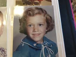 Hi there Members of Living with Macular Degeneration and your loved ones.  Throw-back Thursday! Here are two photos of me. One is my Kindergarten  photo and the other is me as the