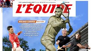 Lequipe.fr was launched at november 2. L Equipe Front Page With Tsitsipa Djokovic Schwartzman And Nadal Athens 9 84