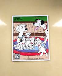 101 dalmatians and paperman belongs to disney. Vintage Playskool Disney S 101 Dalmatians Wooden Puzzle Pongo Perdita And Pups Disney 101 Dalmatians 101 Dalmatians Dalmatian