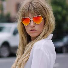 Lentes Revo con gafas de sol de metal en forma de corazón para mujeres y  niñas