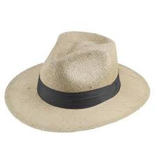 Chapéu Trento Indiana Juta Aba 7 cm Fita Plissada Preta REF: 009.13.03.001.FPP