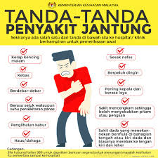 Oleh itu, ketahuilah tanda tanda sakit jantung yang mungkin boleh menjadi penentu di antara hidup atau mati. Facebook