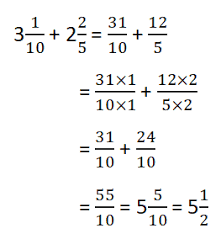 Osnipa penjumlahan pecahan biasa dengan pecahan campuran. Penjumlahan Pecahan Campuran Dengan Penyebut Berbeda Osnipa