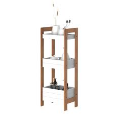 Biete hier ein kleines gebrauchtes ikea hemnes regal, weiß, badezimmerregal. Homcom Badregal Korbregal Standregal Kaufland De