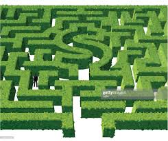 A Vector Illustration Of A Person Inside A Financial Maze Made Out Of Illustration Vector Illustration Stock Illustration