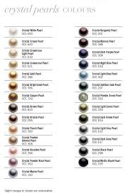 Swarovski Pearl Color Chart