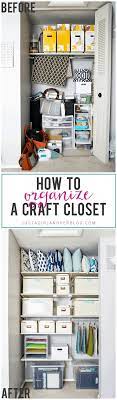 They may need to go in a 'staging area' in increase your visibility in closet spaces by removing the doors and replacing them with a rod and curtain. How To Organize A Craft Closet Abby Lawson