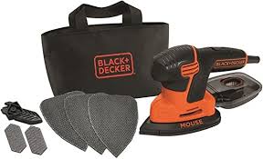 Black And Decker Mouse Sander Pads Size Black Decker Ka2000gb Mouse Sander With Three Mesh Sheets 120 W Orange Amazon Co Uk Diy Tools