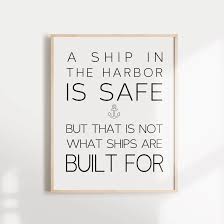Image result for ship in the harbor is safe