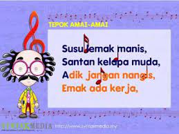 Bila sudah pandai janganlah jadi hantu janagn mandai mandai sebab dato hattan tahu. Lagu Rakyat Tradisional Tepuk Amai Amai Youtube