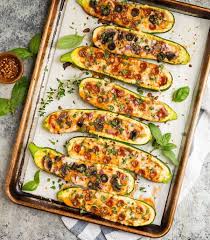 This is an italian style stuffed zucchini, but there are so many other great ways to fill your squash! Zucchini Pizza Boats Easy Healthy Dinner