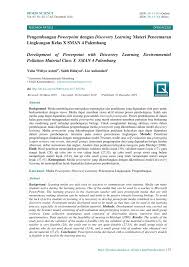 A close correlation between plasma concentration of viii:rag and ppt was evidenced in the same treatment subsample. Pdf Pengembangan Powerpoint Dengan Discovery Learning Materi Pencemaran Lingkungan Kelas X Sman 4 Palembang
