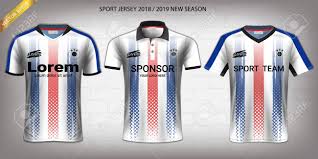 Soccer Jersey And T Shirt Sport Mockup Template Graphic Design For Activewear Uniforms Such As Football Volleyball Tennis Badminton Table Tennis Rugby Etc Vector Eps10 Fully Customized Royalty Free Cliparts Vectors And Stock