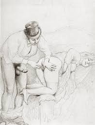 Sensuous Drawing Porn - passionate retro illustration