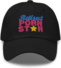 RIVEMUG NG Retired Porn Star Embroidered Curved Bill Cap Relaxed Fit Low  Crown Adjustable Funny Dad Hat Black at Amazon Mens Clothing store