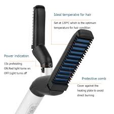 Because many men have short hair, curling irons are the top choice when it comes to heated appliances, although you'll need to learn how to properly operate them. Men Multi Functional Hair Comb Curling Iron Flatten Straighten Hair Curler Buy At A Low Prices On Joom E Commerce Platform