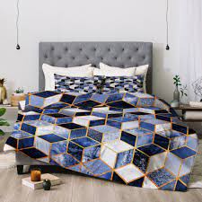 One of many amazing home décor accessories items available at deny soft blue gradient cubes comforter elisabeth fredriksson. Blue Cubes Comforter Elisabeth Fredriksson Bed Sheets Bed Design Black Bed Sheets