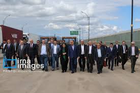 بازدید وزیر راه و معاونان نخست‌وزیر روسیه و آذربایجان از راه‌آهن رشت - آستارا