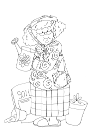 Garden Granny Digital Stamps Free Digi Stamps Digital Stamps