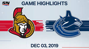 Alexander edler (suspension) is questionable thursday vs ottawa. Nhl Highlights Senators Vs Canucks Dec 3 2019 Youtube