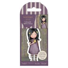 Personalised handmade gorjuss birthday card with matching hair slides. Gorjuss Collectable Mini Rubber Stamp No 74 Starlight 787958 Create And Craft