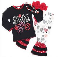 Whether they want to create a simple butterfly pencil valentine for their classmates or a handprint heart tree to hang in your home, they'll. Valentine S Day Smooches Baby Toddler Girl Boutique Outfit Kids Clothing Infant 19 95 Picclick