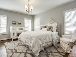 Mini nursery in master bedroom. Crib In Bedroom Transitional Bedroom