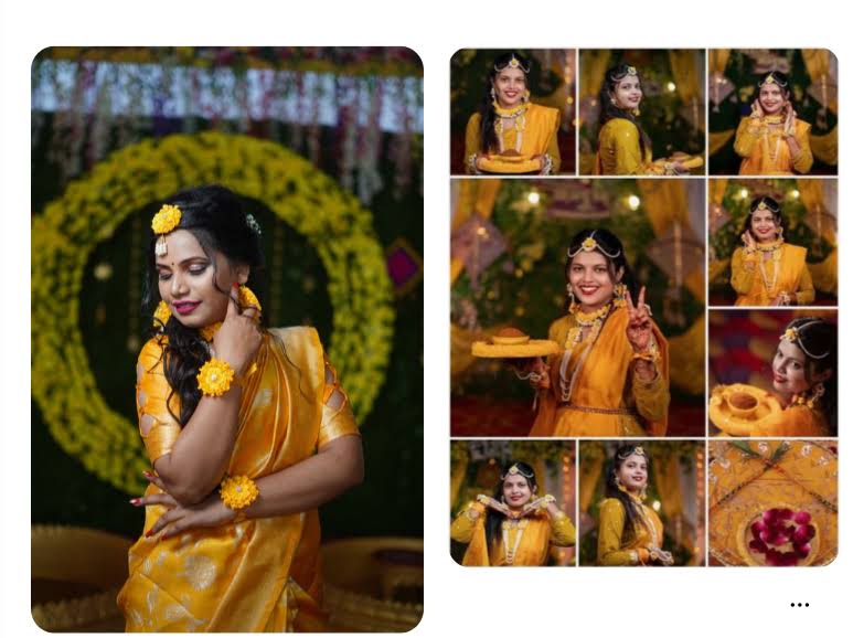 Bride haldi ceremony Indian wedding Photography product image