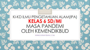 Download silabus k13 kelas 6 revisi 2018 sangatlah mudah hanya dengan mengklik tautan di bawah. Ki Kd Ilmu Pengetahuan Alam Ipa Kelas 6 Sd Mi Masa Pandemi Oleh Kemendikbud