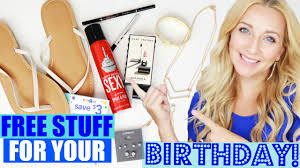 Put in on, and you'll be ready to party. Birthday Freebies How To Get Free Stuff Free Gifts On Your Birthday Free Food Makeup Toys Youtube