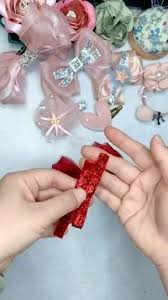 Handmake A Simple Hairpin Suitable For Summer Video Lacos Para Cabelo De Boutique Lacos De Cabelo Artesanatos Faceis