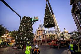 The parks have sure come a long way since the first few wreaths were hung and the sparse stands of garland dressed the castle! Turning Disneyland Into A Winter Wonderland Takes More Than Pixie Dust Los Angeles Times