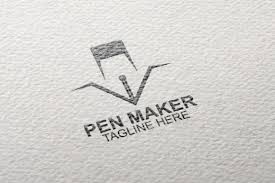 Download Pen Maker Logo Graphic By Eightlogo Creative Fabrica SVG Cut Files