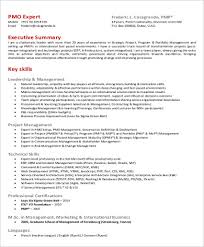 Project management specialist resume example. Free 8 Sample Executive Summary Resume Templates In Ms Word Pdf