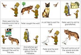 The narrator tells a children's story, while the orchestra illustrates it by using different instruments to play a theme that represents each character in the story. Peter And The Wolf Downs Junior School Music