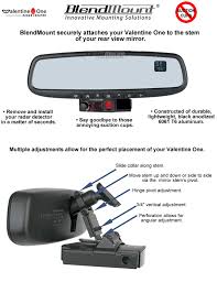 A radar detector is a legal device that can be kept by a driver in his or her cars. Mustang Blendmount Mustang Radar Detector Mount