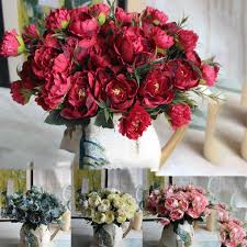 The end result appears freshly. 3pcs Silk Peony Fake Artificial Peony Flower Bouquet Wedding Party Home Decor Au Party Bestbuy Online Store