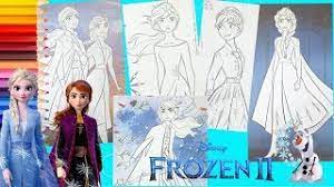 Elsa and anna are such favorites disney princesses for little girls all over the world. Disney Frozen 2 Elsa Anna Coloring Pages For Kids Youtube