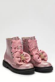 Buy Lelli Kelly Pink Glitter Bow Boots from Next USA