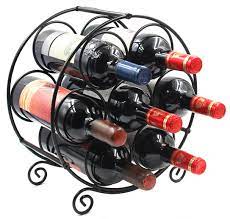 Keep your tables organized with tabletop wine racks from winevine imports! Pag 7 Bottles Free Standing Countertop Metal Wine Rack Tabletop Wine Storage Holders Stands Black Buy Online In Andorra At Andorra Desertcart Com Productid 48449589